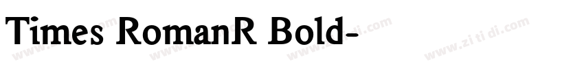 Times RomanR Bold字体转换